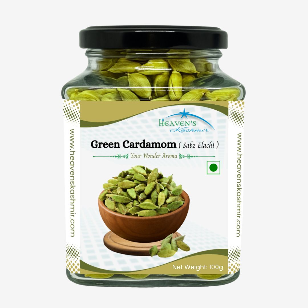 Heaven's Kashmir pure green cardamom (Elaichi)